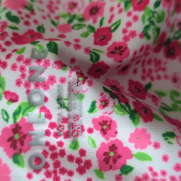 Oneone swimwear floral one piece cut out bathing suit size XL - Picture 9 of 9